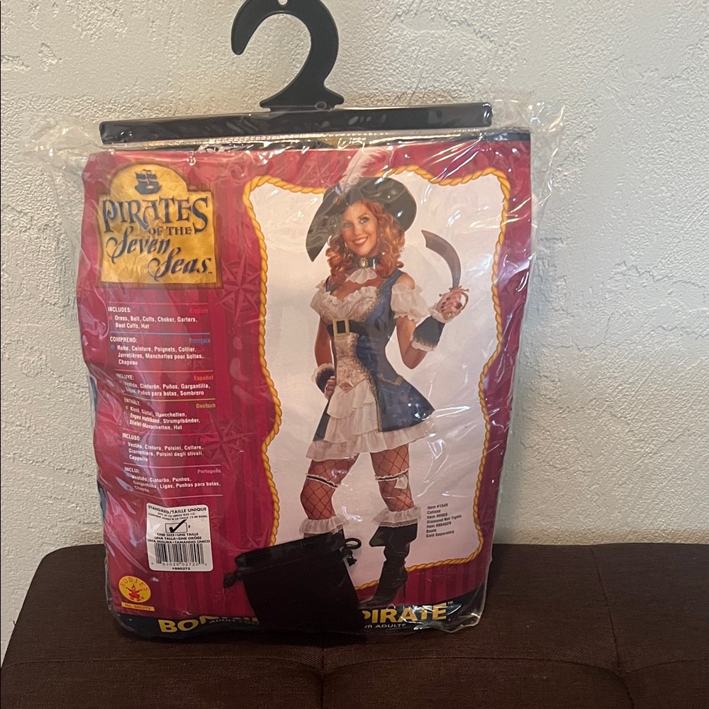 # 0759+ Women Pirate Adventure Costume for Women - Red, Blue, and White